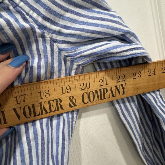 Rag & Bone/Jean Womens S Drew Poplin Off-the-Shoulder Drawstring Dress - Picture 8 of 12